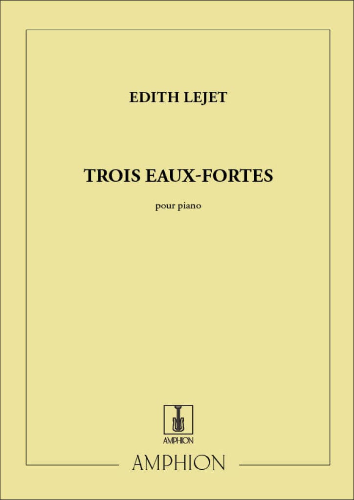 3 Eaux Fortes Piano